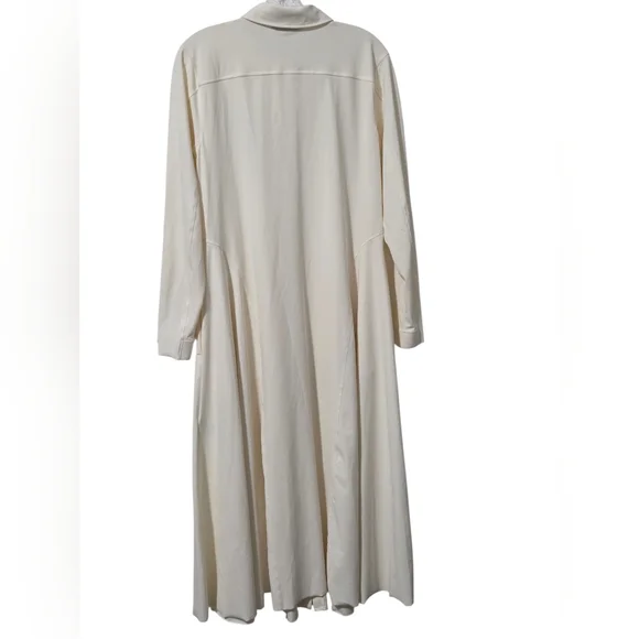 Athleta Cosmic Layer Dress midi length button front dress M - Picture 2 of 7